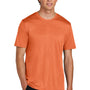 Port & Company Mens Heather Performance Short Sleeve Crewneck T-Shirt - Heather Deep Orange - COMING SOON