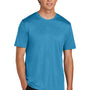 Port & Company Mens Heather Performance Short Sleeve Crewneck T-Shirt - Heather Turquoise Blue - COMING SOON