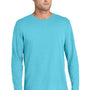 Port & Company Mens Easy Long Sleeve Crewneck T-Shirt - Aquatic Blue - COMING SOON