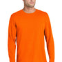 Port & Company Mens Easy Long Sleeve Crewneck T-Shirt - Safety Orange - COMING SOON