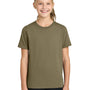 Port & Company Youth Easy Short Sleeve Crewneck T-Shirt - Coyote Brown - COMING SOON