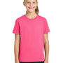 Port & Company Youth Easy Short Sleeve Crewneck T-Shirt - Neon Pink - COMING SOON