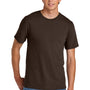 Port & Company Mens Short Sleeve Crewneck T-Shirt - Dark Chocolate Brown