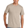 Port & Company Mens Short Sleeve Crewneck T-Shirt - Light Sand Brown