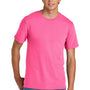Port & Company Mens Short Sleeve Crewneck T-Shirt - Neon Pink