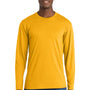 Port & Company Mens Fan Favorite Long Sleeve Crewneck T-Shirt - Bright Gold