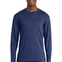 Port & Company Mens Fan Favorite Long Sleeve Crewneck T-Shirt - Team Navy Blue