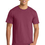 Port & Company Mens Fan Favorite Short Sleeve Crewneck T-Shirt - Garnet Red