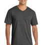 Port & Company Mens Core Short Sleeve V-Neck T-Shirt - Heather Dark Grey