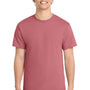 Port & Company Mens Core Short Sleeve Crewneck T-Shirt - Zinnia - NEW