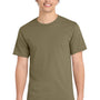 Port & Company Mens Essential Short Sleeve Crewneck T-Shirt - Coyote Brown - NEW