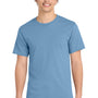 Port & Company Mens Essential Short Sleeve Crewneck T-Shirt - Tundra Blue - NEW