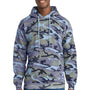Port & Company Mens Core Pill Resistant Fleece Hooded Sweatshirt Hoodie w/ Pouch Pocket - Woodland Blue Camo