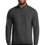 Port & Company Mens Core Fleece 1/4 Zip Sweatshirt - Heather Dark Grey