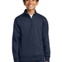 Port & Company Youth Core Fleece 1/4 Zip Sweatshirt - Navy Blue