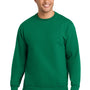 Port & Company Mens Essential Pill Resistant Fleece Crewneck Sweatshirt - Kelly Green