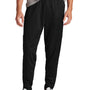 Sport-Tek Mens Moisture Wicking Travel Pants w/ Pockets - Black/White