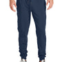 Sport-Tek Mens Sport-Wick Moisture Wicking Jogger Sweatpants w/ Pockets - True Navy Blue