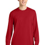 Richardson Mens Clutch Long Sleeve Crewneck T-Shirt - Red - Coming Soon