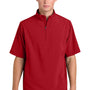 Richardson Mens Barrage Short Sleeve 1/4 Zip Wind Jacket - Red - Coming Soon
