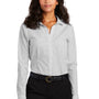 Red House Womens Check Wrinkle Resistant Long Sleeve Button Down Shirt - Grey/White - Closeout