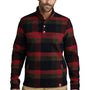 Russell Outdoors Mens Basin 1/4 Snap Jacket - Red Plaid