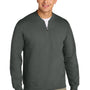 Gildan Mens Softstyle Fleece 1/4 Zip Sweatshirt - Charcoal Grey - COMING SOON