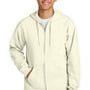Gildan Mens Softstyle Fleece Full Zip Hooded Sweatshirt Hoodie w/ Pockets - Off White