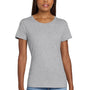 Hanes Womens Perfect-T Short Sleeve Crewneck T-Shirt - Light Steel Grey - Closeout