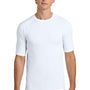Sport-Tek Mens PosiCharge Compression Short Sleeve Crewneck T-Shirt - White - COMING SOON