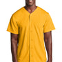 Sport-Tek Mens Tough Mesh Moisture Wicking Short Sleeve Jersey - Gold - Closeout