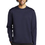 Sport-Tek Mens Moisture Wicking Fleece Crewneck Sweatshirt - Navy Blue - Closeout