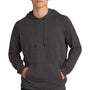 Sport-Tek Mens French Terry Hooded Sweatshirt Hoodie w/ Pouch Pocket - Heather Black