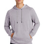 Sport-Tek Mens French Terry Hooded Sweatshirt Hoodie w/ Pouch Pocket - Heather Grey