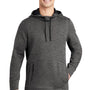 Sport-Tek Mens Triumph Fleece Hooded Sweatshirt Hoodie w/ Pouch Pocket - Heather Dark Grey