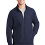 Sport-Tek Mens Full Zip Sweatshirt w/ Pockets - True Navy Blue