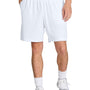 Sport-Tek Mens Moisture Wicking Competitor Athletic Shorts w/ Pockets - White