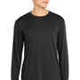 Sport-Tek Mens Competitor Moisture Wicking Long Sleeve Crewneck T-Shirt - Black