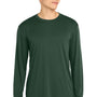Sport-Tek Mens Competitor Moisture Wicking Long Sleeve Crewneck T-Shirt - Forest Green