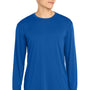 Sport-Tek Mens Competitor Moisture Wicking Long Sleeve Crewneck T-Shirt - True Royal Blue - NEW