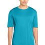 Sport-Tek Mens Competitor Moisture Wicking Short Sleeve Crewneck T-Shirt - Atomic Blue