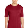 Sport-Tek Mens Competitor Moisture Wicking Short Sleeve Crewneck T-Shirt - Deep Red