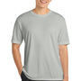 Sport-Tek Mens Competitor Moisture Wicking Short Sleeve Crewneck T-Shirt - Silver Grey
