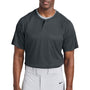 Sport-Tek Mens Moisture Wicking Competitor 2 Button Short Sleeve Henley - Iron Grey