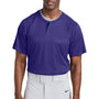 Sport-Tek Mens Moisture Wicking Competitor 2 Button Short Sleeve Henley - Purple