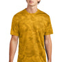 Sport-Tek Mens CamoHex Moisture Wicking Short Sleeve Crewneck T-Shirt - Gold - Closeout