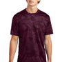 Sport-Tek Mens CamoHex Moisture Wicking Short Sleeve Crewneck T-Shirt - Maroon
