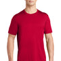 Sport-Tek Mens Moisture Wicking Short Sleeve Crewneck T-Shirt - Deep Red