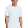 Sport-Tek Mens Club Moisture Wicking Short Sleeve Crewneck T-Shirt - White/White