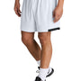 Sport-Tek Mens Club Moisture Wicking Shorts - White/Black